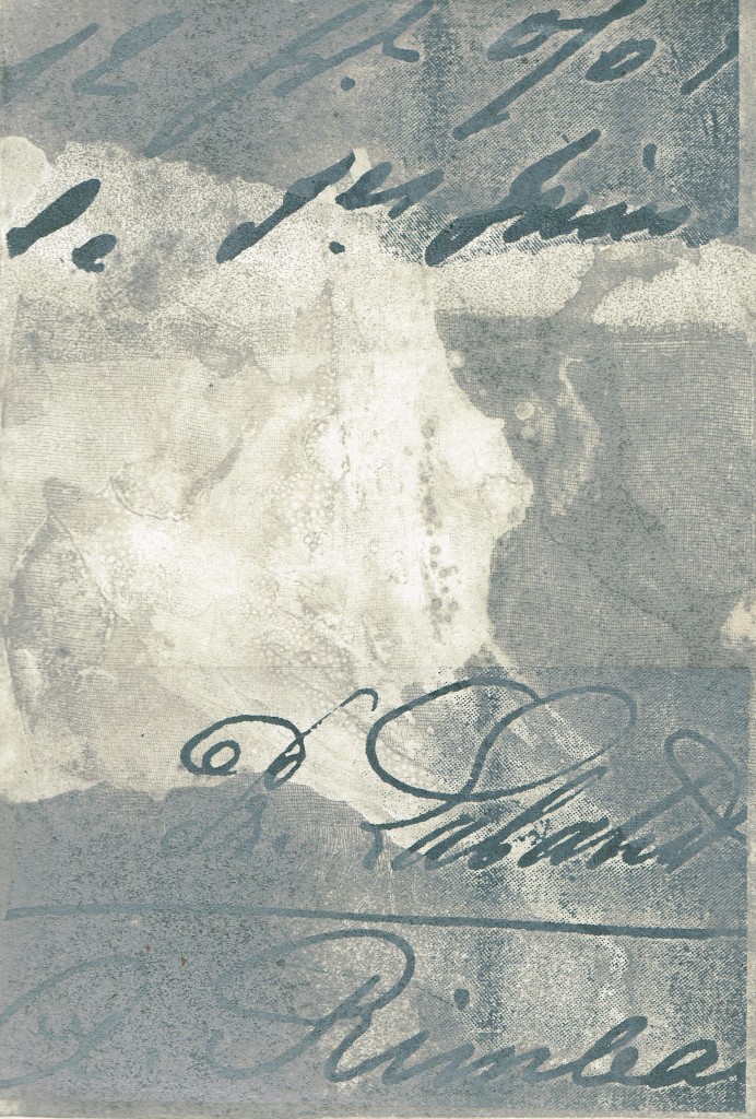 Rimbaud -1995 - soft ground etching, chine-colle, 295 x 195mm